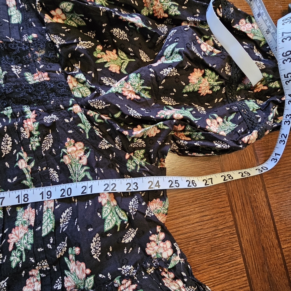 Pilcro Long-Sleeve Mock-Neck Swing Mini Dress Anthropologie 1X - Picture 14 of 16